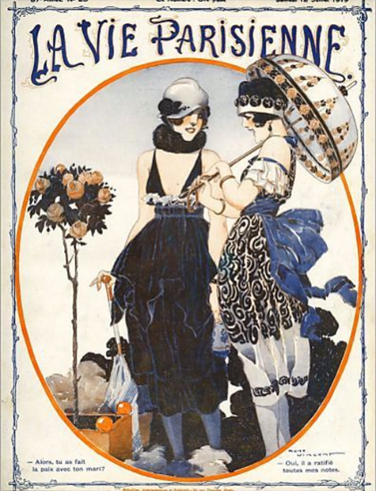 La Vie Parisienne 1919 Alors Tu As Fait La Paix Sex Appeal | Sex Appeal Vintage Ads and Covers 1891-1970