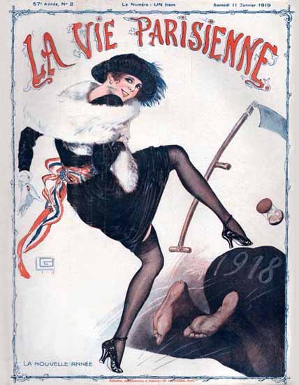 La Vie Parisienne 1919 La Nouvelle Annee Sex Appeal | Sex Appeal Vintage Ads and Covers 1891-1970