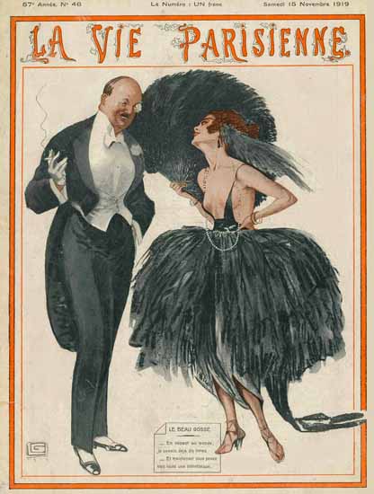 La Vie Parisienne 1919 Le Beau Gosse Sex Appeal | Sex Appeal Vintage Ads and Covers 1891-1970