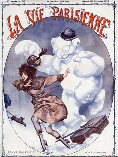 La Vie Parisienne 1919 Sauve Qui Peut Cheri Herouard | La Vie Parisienne Erotic Magazine Covers 1910-1939