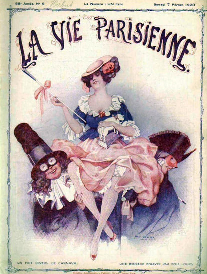 La Vie Parisienne 1920 Carnaval Magazine Paris | Sex Appeal Vintage Ads and Covers 1891-1970