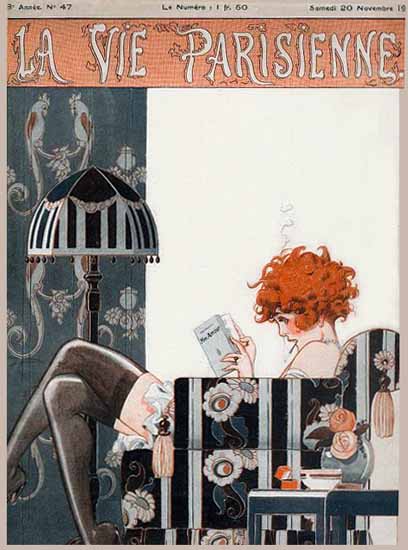 La Vie Parisienne 1920 Mon Amour Rene Vincent | La Vie Parisienne Erotic Magazine Covers 1910-1939