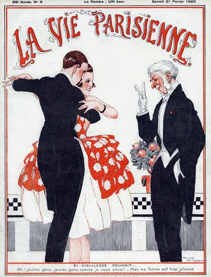 La Vie Parisienne 1920 Si Vieillesse Pouvait Rene Vincent | La Vie Parisienne Erotic Magazine Covers 1910-1939