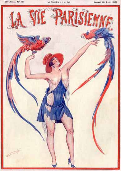 La Vie Parisienne 1921 Avril 16 ValdEs | La Vie Parisienne Erotic Magazine Covers 1910-1939