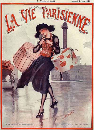 La Vie Parisienne 1921 La Botanique Des Demoiselles Sex Appeal | Sex Appeal Vintage Ads and Covers 1891-1970