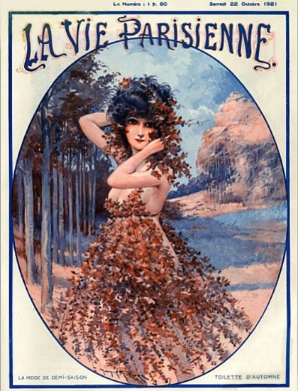 La Vie Parisienne 1921 La Mode De Demi-Saison Maurice Milliere | La Vie Parisienne Erotic Magazine Covers 1910-1939