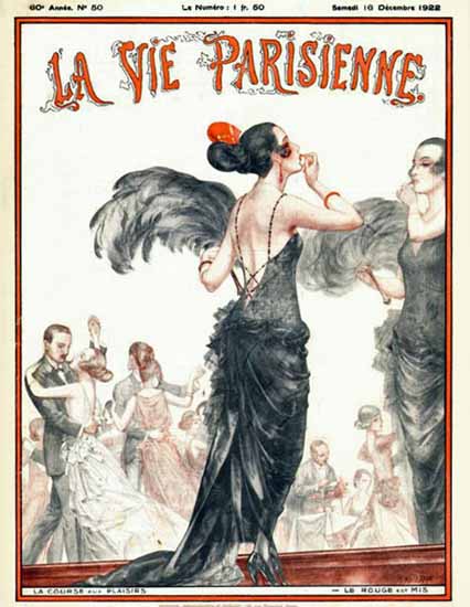 La Vie Parisienne 1922 La Course Aux Plaisirs Cheri Herouard | La Vie Parisienne Erotic Magazine Covers 1910-1939