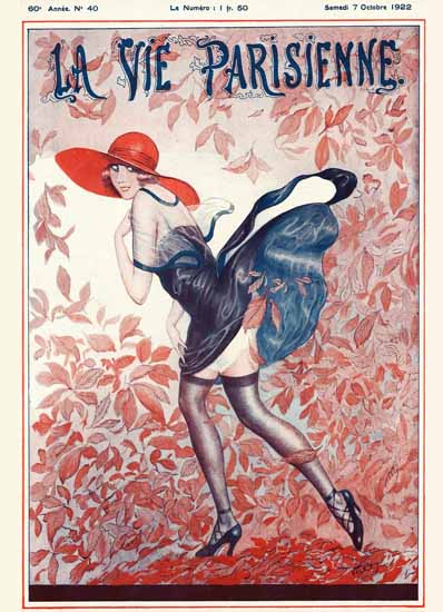 La Vie Parisienne 1922 Octobre 7 ValdEs Sex Appeal | Sex Appeal Vintage Ads and Covers 1891-1970