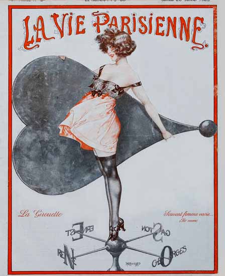 La Vie Parisienne 1923 La Girouette Sex Appeal | Sex Appeal Vintage Ads and Covers 1891-1970