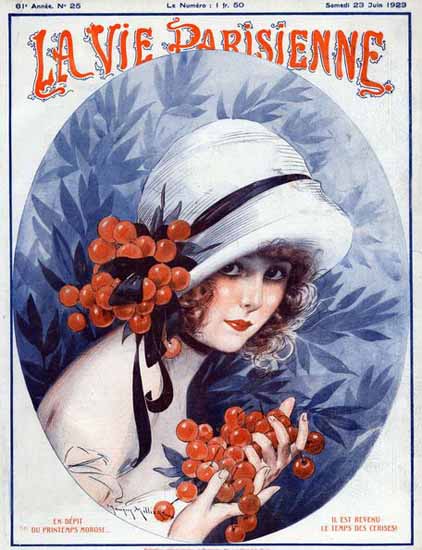 La Vie Parisienne 1923 Les Cerises Sex Appeal | Sex Appeal Vintage Ads and Covers 1891-1970