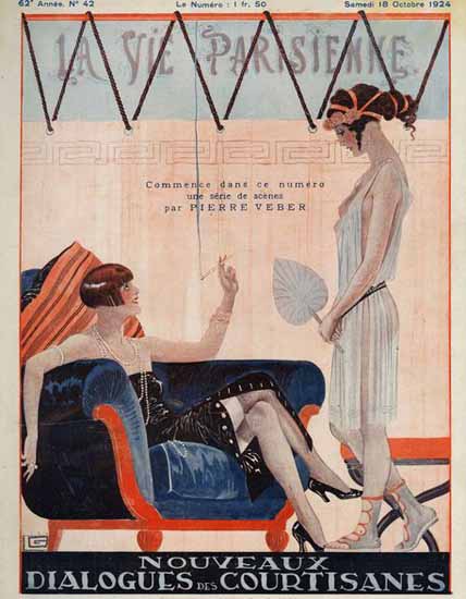 La Vie Parisienne 1924 Dialogues Des Courtisanes Sex Appeal | Sex Appeal Vintage Ads and Covers 1891-1970