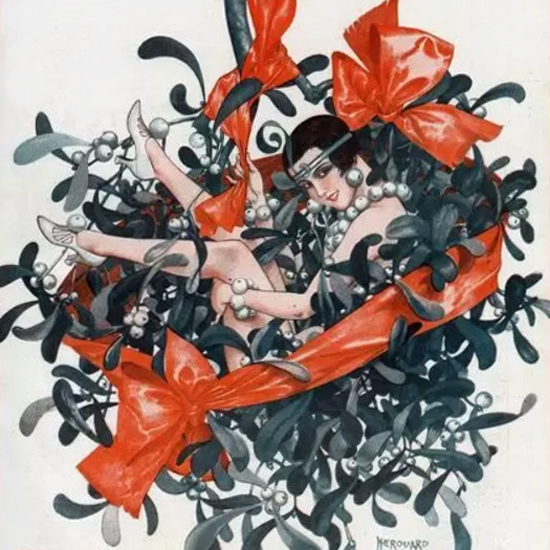 La Vie Parisienne 1924 Gai Noel Cheri Herouard crop | Best of Vintage Cover Art 1900-1970