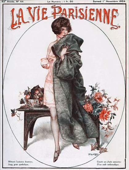 La Vie Parisienne 1924 Novembre 1er Cheri Herouard | La Vie Parisienne Erotic Magazine Covers 1910-1939