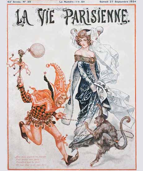 La Vie Parisienne 1924 Septembre 27 Cheri Herouard | La Vie Parisienne Erotic Magazine Covers 1910-1939