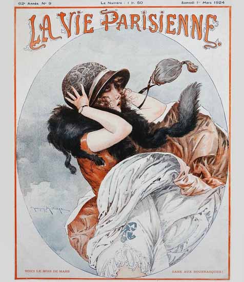 La Vie Parisienne 1924 Voici Le Mois Du Mars Sex Appeal | Sex Appeal Vintage Ads and Covers 1891-1970