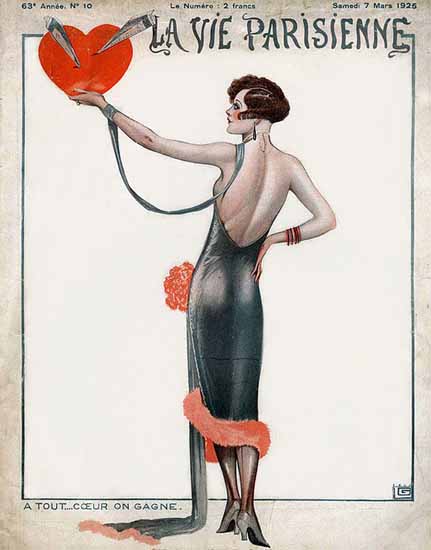 La Vie Parisienne 1925 A Tout Coeur On Gagne Sex Appeal | Sex Appeal Vintage Ads and Covers 1891-1970