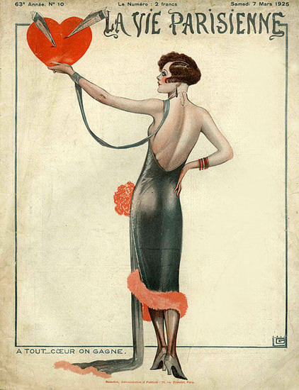 La Vie Parisienne 1925 A Tout Coeur On Gagne | Sex Appeal Vintage Ads and Covers 1891-1970