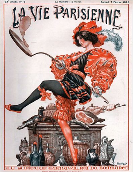 La Vie Parisienne 1925 Carnaval Cheri Herouard | La Vie Parisienne Erotic Magazine Covers 1910-1939