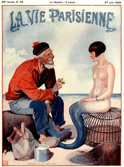 La Vie Parisienne 1925 Conseils A La Nouvelle Sex Appeal | Sex Appeal Vintage Ads and Covers 1891-1970