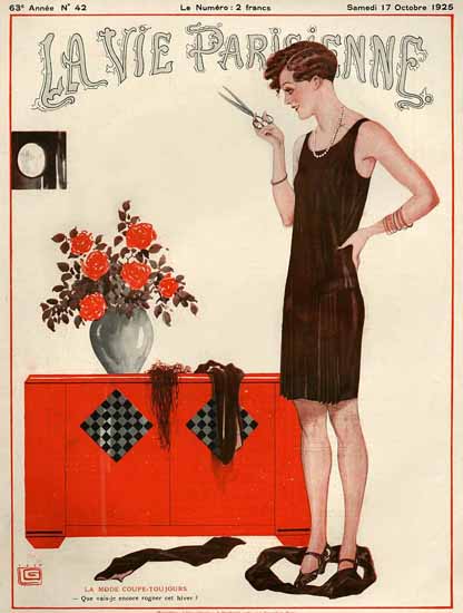 La Vie Parisienne 1925 La Mode Coupe Toujours Sex Appeal | Sex Appeal Vintage Ads and Covers 1891-1970