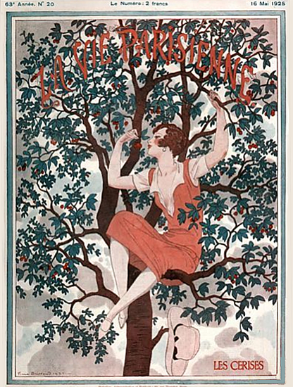 La Vie Parisienne 1925 Les Cerises Pierre Brissaud | La Vie Parisienne Erotic Magazine Covers 1910-1939