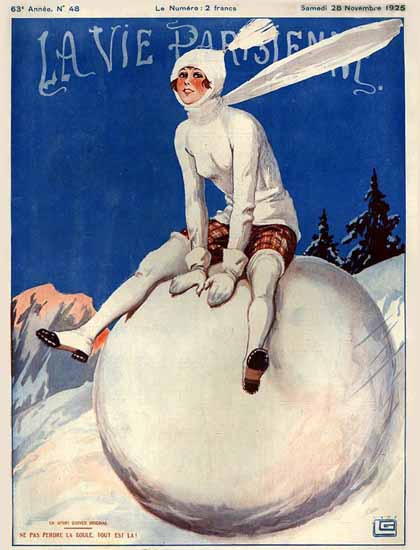 La Vie Parisienne 1925 Ne Pas Perdre La Boule Sex Appeal | Sex Appeal Vintage Ads and Covers 1891-1970