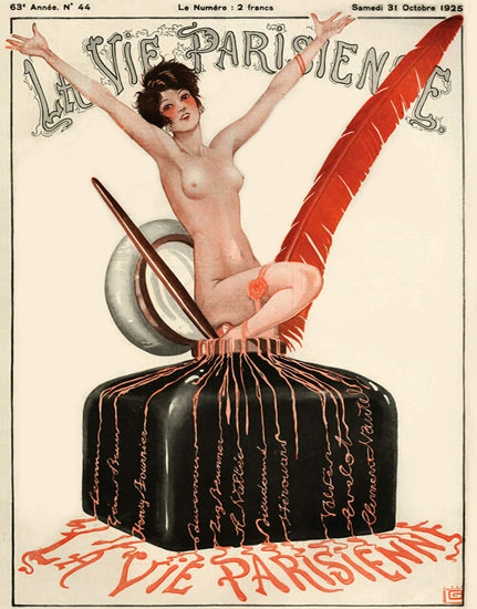 La Vie Parisienne 1925 Octobre 31 Georges Leonnec B | Sex Appeal Vintage Ads and Covers 1891-1970