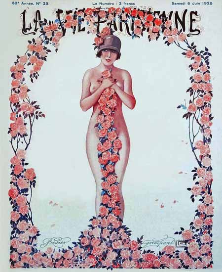 La Vie Parisienne 1925 Rosier Grimpant Sex Appeal | Sex Appeal Vintage Ads and Covers 1891-1970