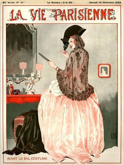 La Vie Parisienne 1926 Avant Le Bal Costume Sex Appeal | Sex Appeal Vintage Ads and Covers 1891-1970