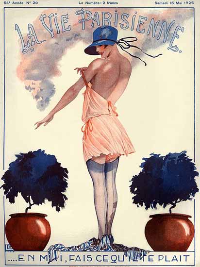 La Vie Parisienne 1926 Fais Que Te Plait Georges Leonnec | La Vie Parisienne Erotic Magazine Covers 1910-1939