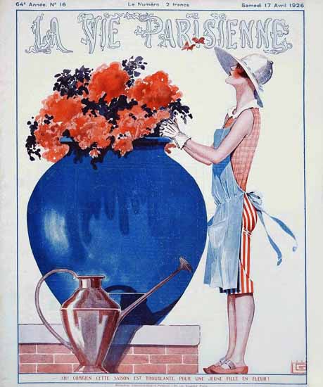 La Vie Parisienne 1926 Jeune Fille En Fleur Sex Appeal | Sex Appeal Vintage Ads and Covers 1891-1970