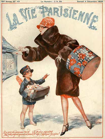 La Vie Parisienne 1926 La Lettre Cheri Herouard | La Vie Parisienne Erotic Magazine Covers 1910-1939