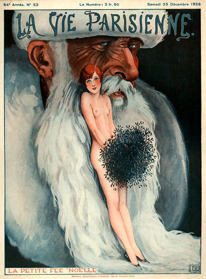 La Vie Parisienne 1926 La Petite Fee Noelle | Sex Appeal Vintage Ads and Covers 1891-1970