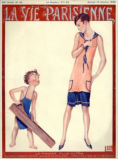 La Vie Parisienne 1926 Le Maigre Plus Ultra Sex Appeal | Sex Appeal Vintage Ads and Covers 1891-1970