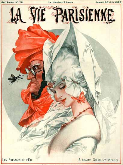 La Vie Parisienne 1926 Les Presages De L Ete Cheri Herouard | La Vie Parisienne Erotic Magazine Covers 1910-1939