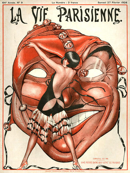 La Vie Parisienne 1926 Petite Dame Le Masque | Sex Appeal Vintage Ads and Covers 1891-1970