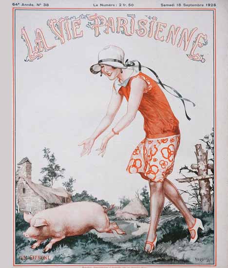 La Vie Parisienne 1926 Un Affront Cheri Herouard | La Vie Parisienne Erotic Magazine Covers 1910-1939