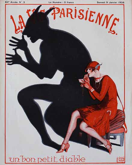 La Vie Parisienne 1926 Un Bon Petit Diable Sex Appeal | Sex Appeal Vintage Ads and Covers 1891-1970