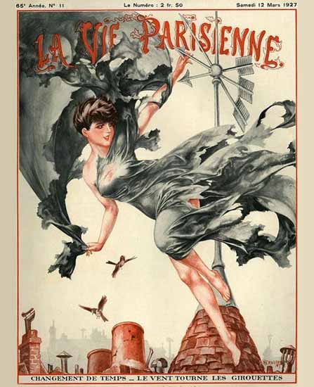 La Vie Parisienne 1927 Changement De Temps Sex Appeal | Sex Appeal Vintage Ads and Covers 1891-1970