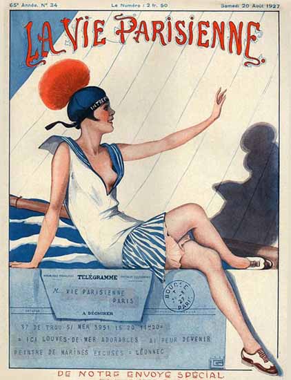 La Vie Parisienne 1927 De Notre Envoye Special Sex Appeal | Sex Appeal Vintage Ads and Covers 1891-1970