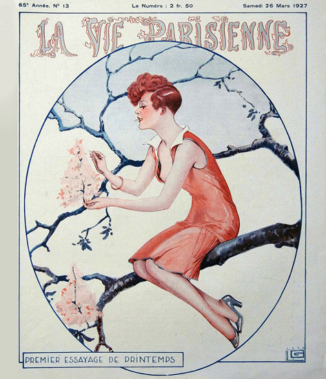 La Vie Parisienne 1927 Essayage Printemps Georges Leonnec Sex Appeal | Sex Appeal Vintage Ads and Covers 1891-1970