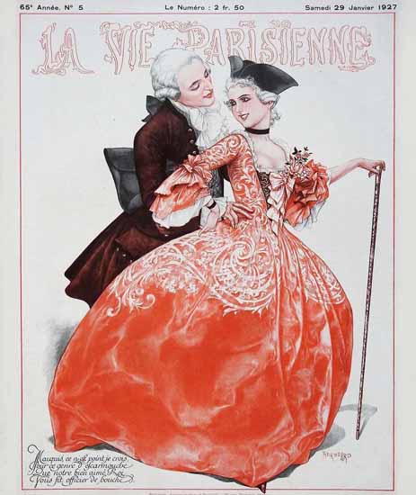 La Vie Parisienne 1927 Janvier 29 Sex Appeal | Sex Appeal Vintage Ads and Covers 1891-1970