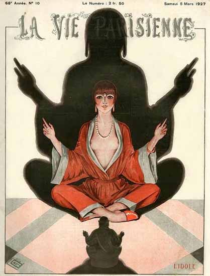 La Vie Parisienne 1927 L Idole Georges Leonnec | La Vie Parisienne Erotic Magazine Covers 1910-1939