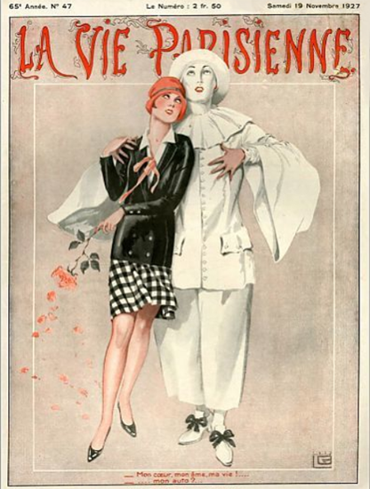 La Vie Parisienne 1927 Mon Cœur Mon Auto Sex Appeal | Sex Appeal Vintage Ads and Covers 1891-1970