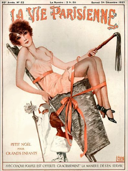 La Vie Parisienne 1927 Petit Noel Pour Grandes Enfants Georges Leonnec | La Vie Parisienne Erotic Magazine Covers 1910-1939