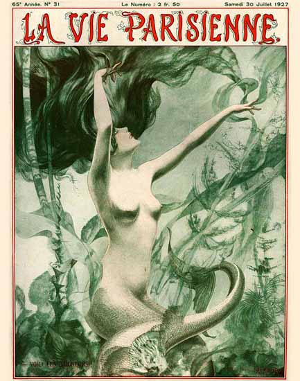 La Vie Parisienne 1927 Voici Les Baigneurs Sex Appeal | Sex Appeal Vintage Ads and Covers 1891-1970