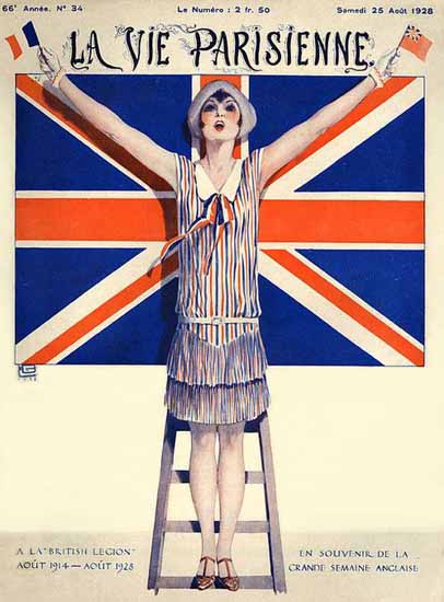 La Vie Parisienne 1928 A La British Legion Sex Appeal | Sex Appeal Vintage Ads and Covers 1891-1970