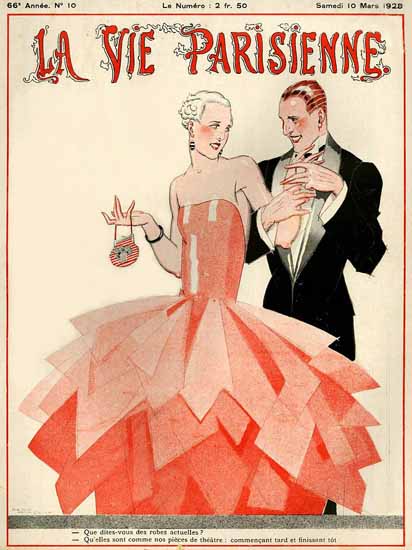 La Vie Parisienne 1928 Des Robes Actuelles Sex Appeal | Sex Appeal Vintage Ads and Covers 1891-1970