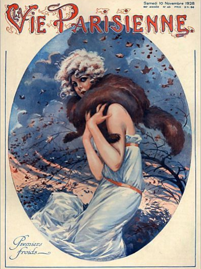 La Vie Parisienne 1928 Premiers Froids Sex Appeal | Sex Appeal Vintage Ads and Covers 1891-1970