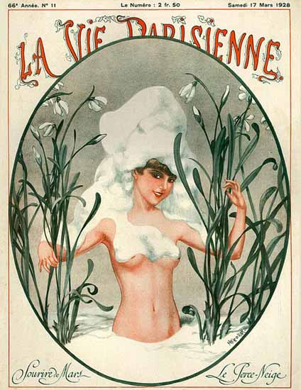 La Vie Parisienne 1928 Sourire De Mars Cheri Herouard | La Vie Parisienne Erotic Magazine Covers 1910-1939